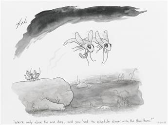 (THE NEW YORKER.) TOM TORO. Were only alive for one day one day, and you had to schedule dinner with the Hamiltons! * Were